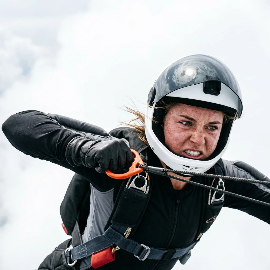 Skydiver Close Up